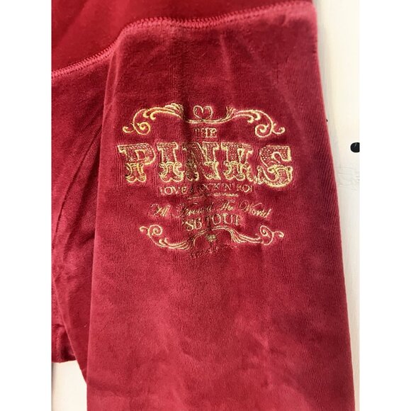 Y2K VTG Velour Track Pants PINK Victorias Secret 2000’s 90’s Wide Leg XS Pink. Z - Picture 2 of 7